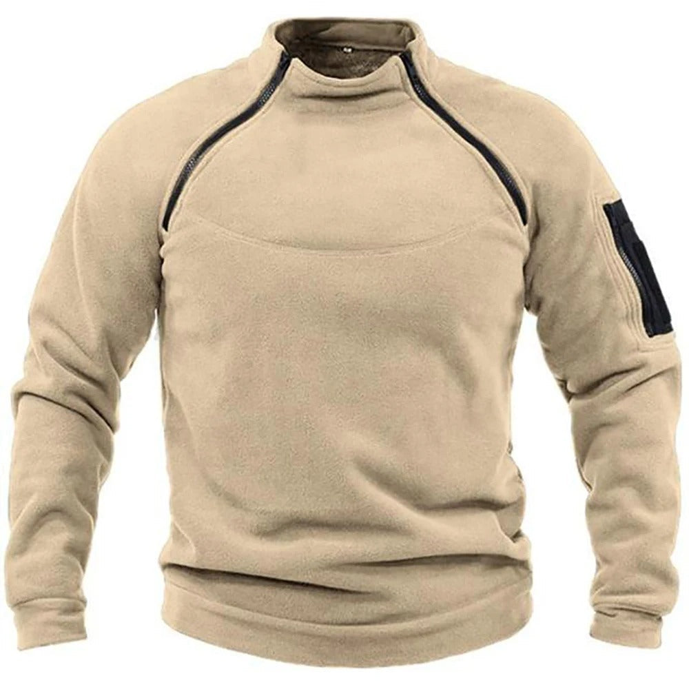 Tactical fleece jacket for men