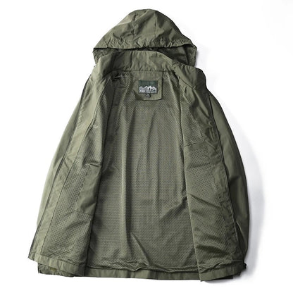 Tactical windbreaker jacket for men