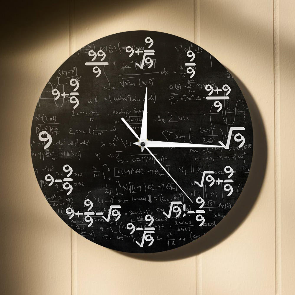 The 9S Mathematics Wall Clock