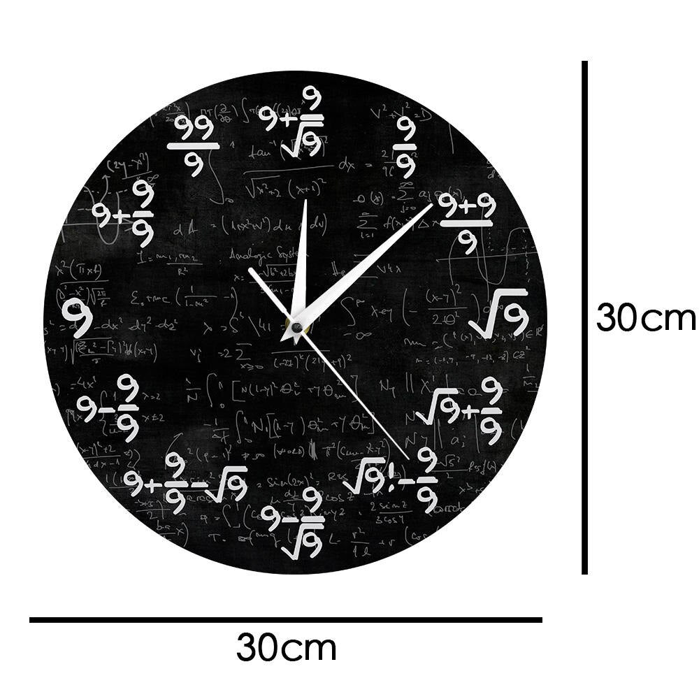 The 9S Mathematics Wall Clock