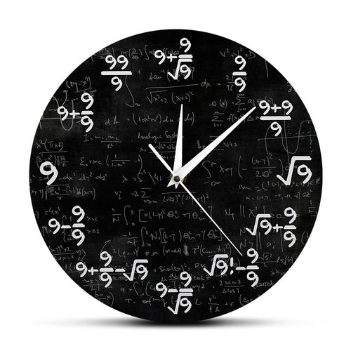 The 9S Mathematics Wall Clock