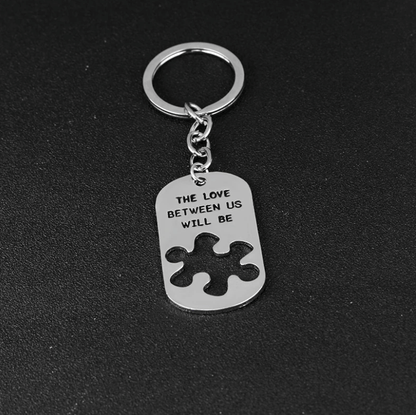 The Love Between Us Will Be Forever and Ever Puzzle Necklace