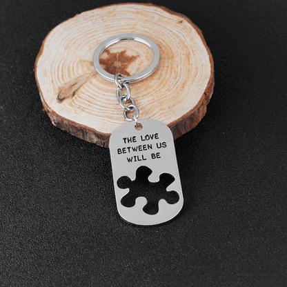 The Love Between Us Will Be Forever and Ever Puzzle Necklace