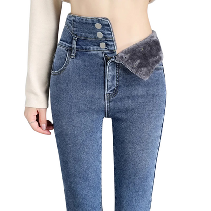 Thermal High Waist Skinny Jeans