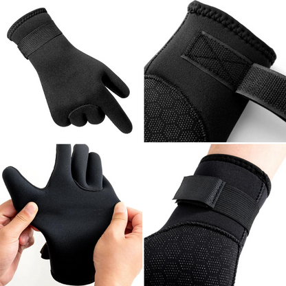Thermal diving gloves
