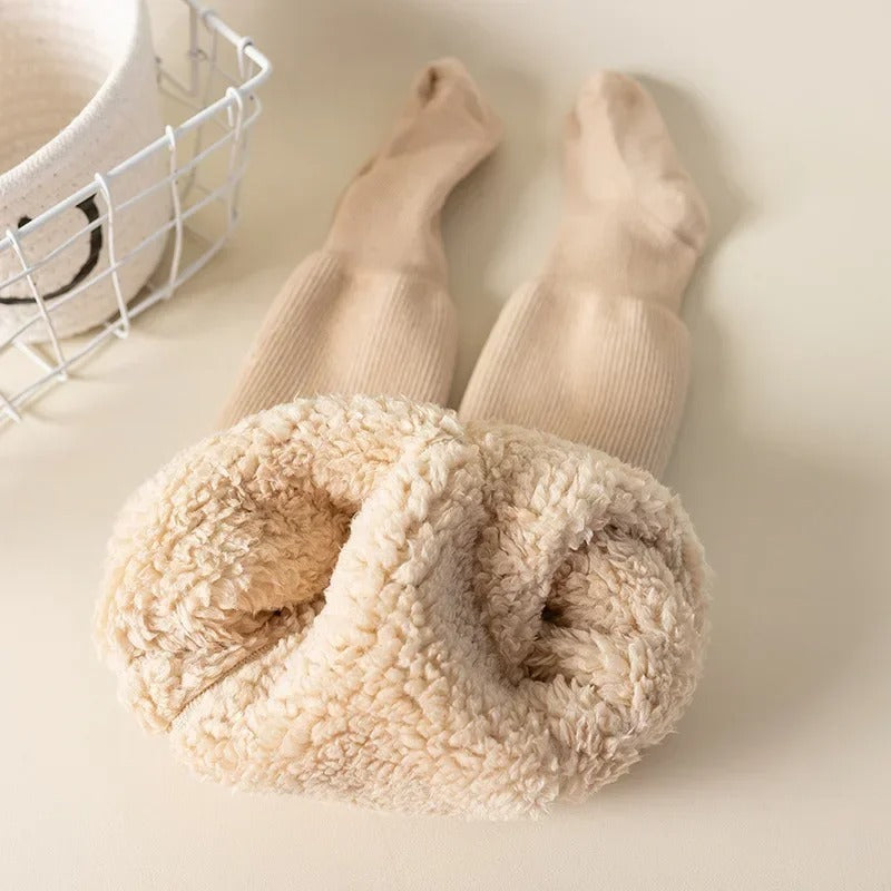 Thick cotton winter tights for children