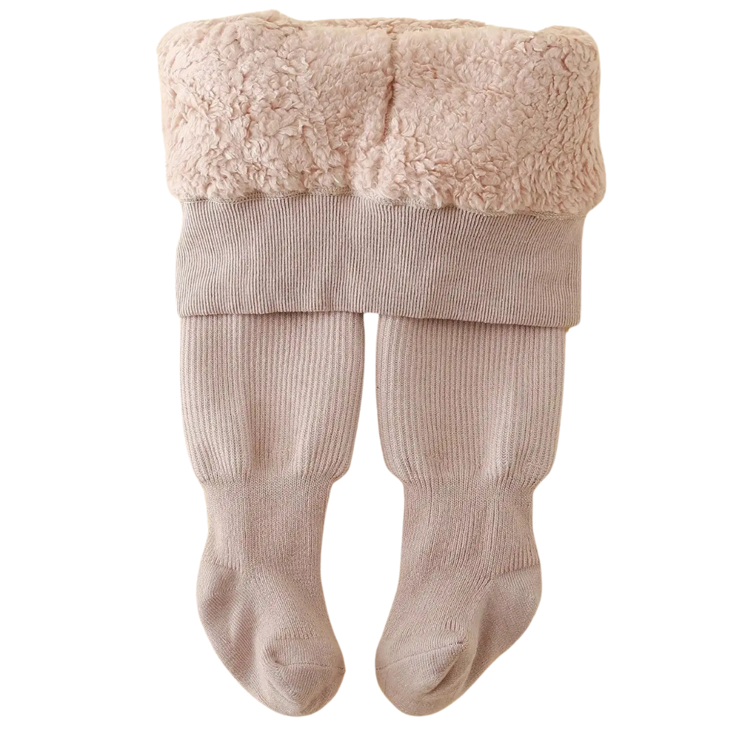 Thick cotton winter tights for children