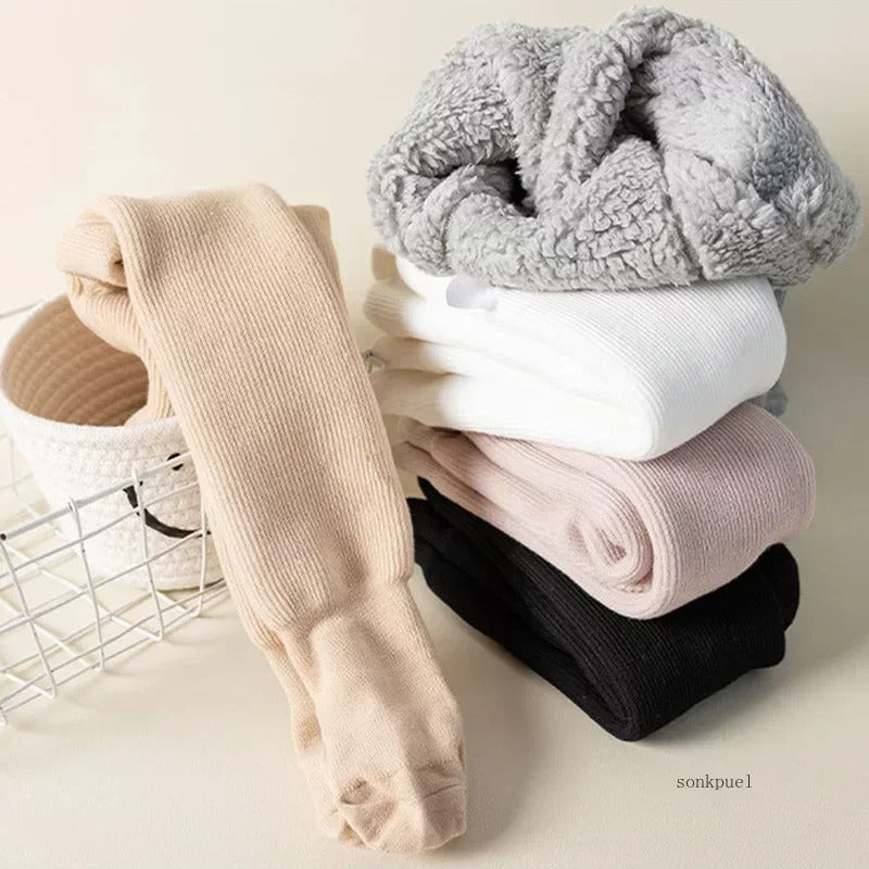 Thick cotton winter tights for children