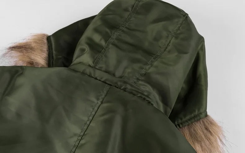 Thick plush bomber jacket for men