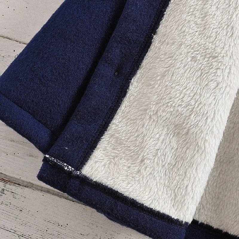 Thickened fleece jacket for children with hood