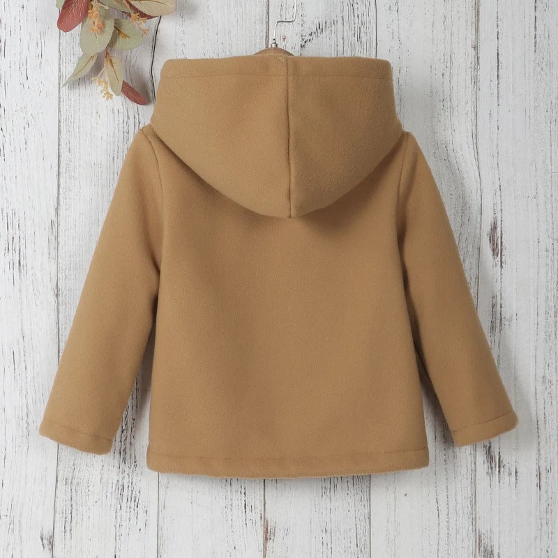 Thickened fleece jacket for children with hood