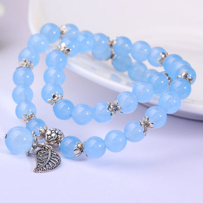 Tibetan Blue Fluorite Beads Bracelet