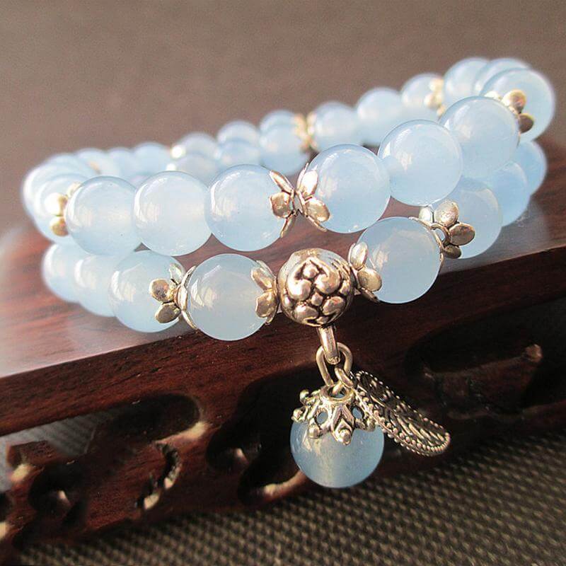 Tibetan Blue Fluorite Beads Bracelet