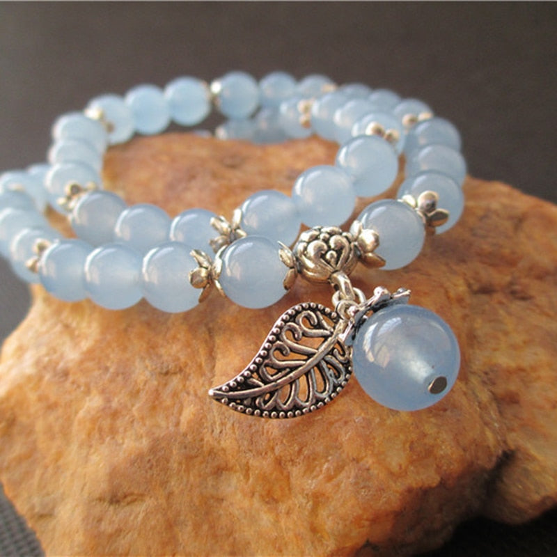 Tibetan Blue Fluorite Beads Bracelet