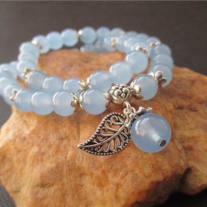 Tibetan Blue Fluorite Beads Bracelet