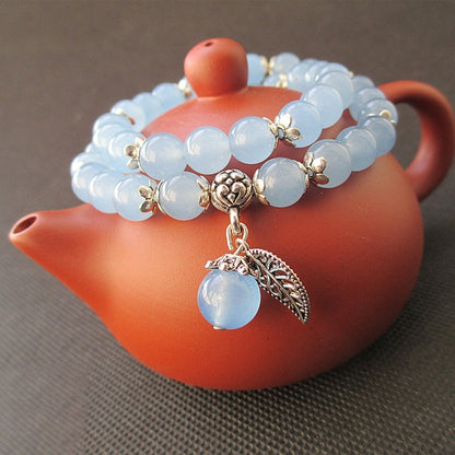 Tibetan Blue Fluorite Beads Bracelet