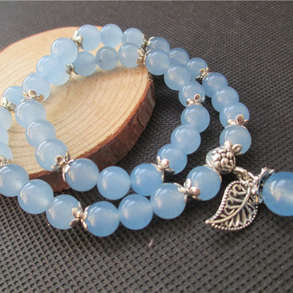 Tibetan Blue Fluorite Beads Bracelet