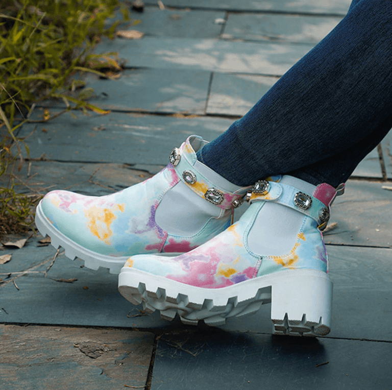 Tie Dye Ankle boots