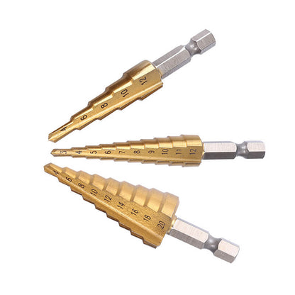 Titanium-coated bit set