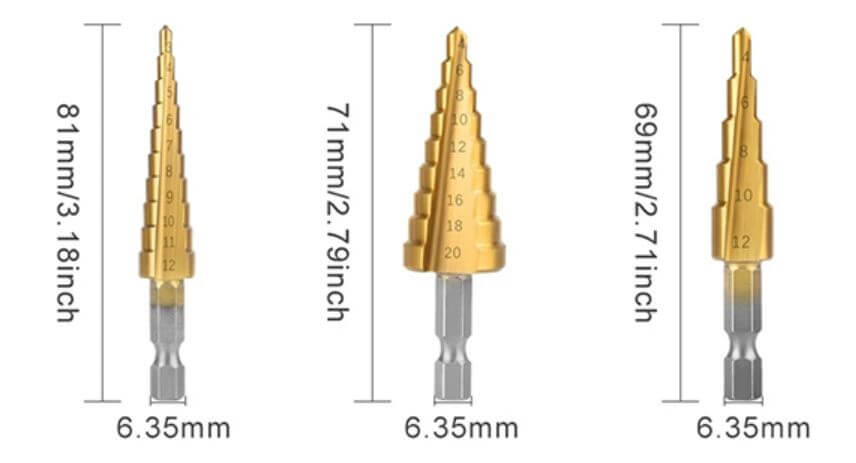 Titanium-coated bit set