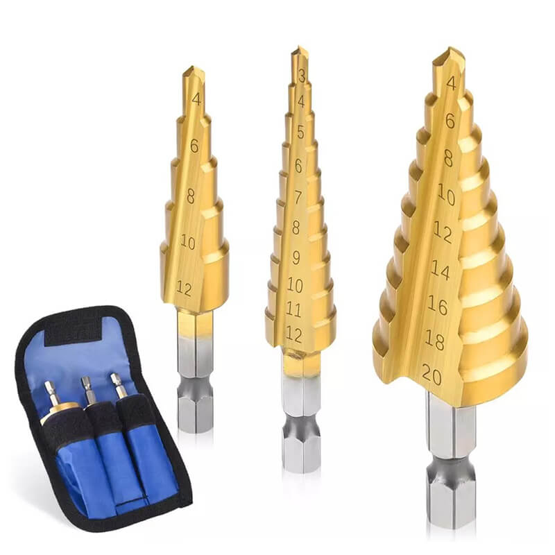 Titanium-coated bit set