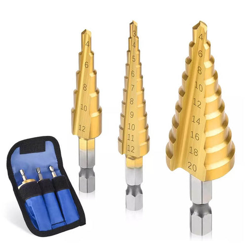 Titanium-coated bit set
