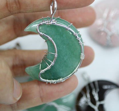 Tree of Life Half Moon Necklace