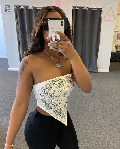 Tube Crop Bandana Tops