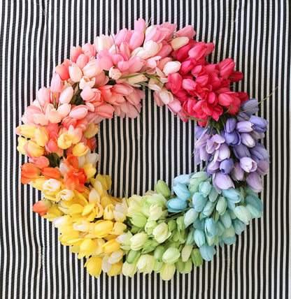 Tulip Spring Wreath