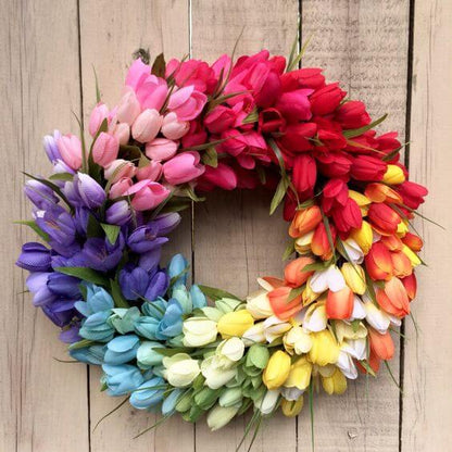 Tulip Spring Wreath