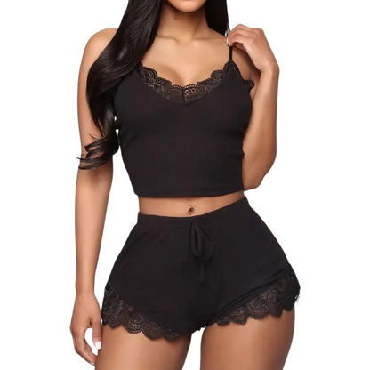 Two-piece sleeveless sleepwear