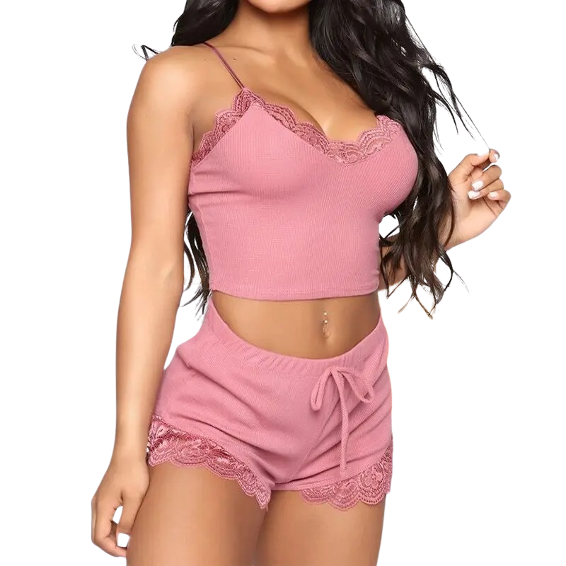 Two-piece sleeveless sleepwear