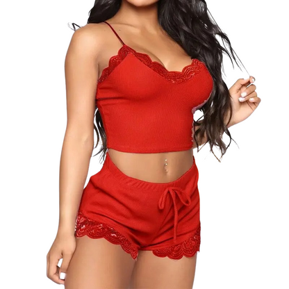 Two-piece sleeveless sleepwear