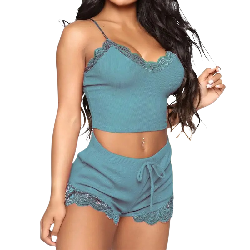 Two-piece sleeveless sleepwear