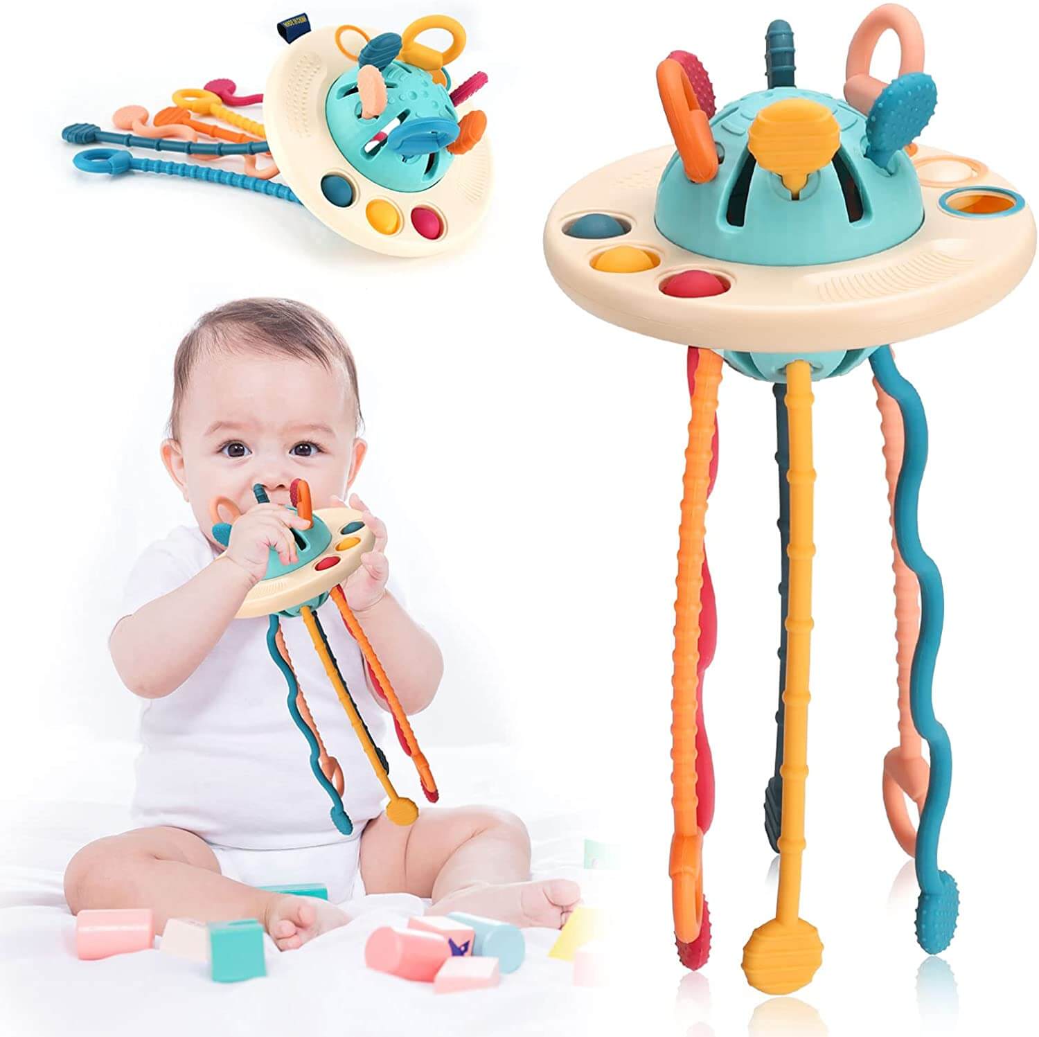 UFO Silicone Pulling Toys