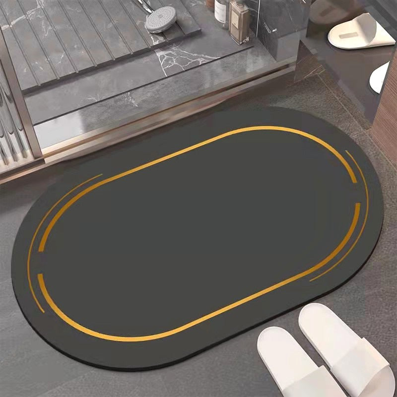 Ultra Absorbent Oval Bathroom Rug