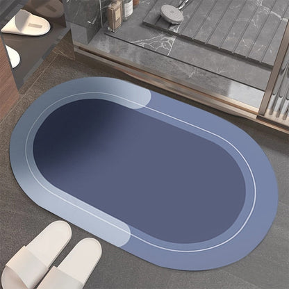 Ultra Absorbent Oval Bathroom Rug
