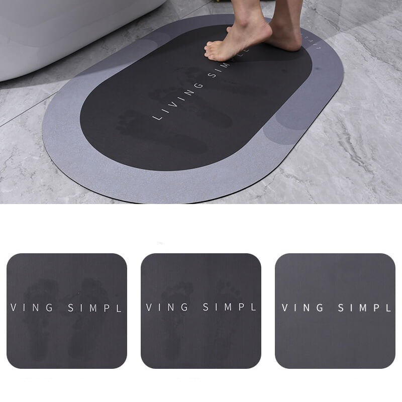 Ultra Absorbent Oval Bathroom Rug