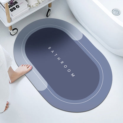 Ultra Absorbent Oval Bathroom Rug