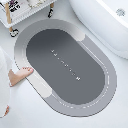 Ultra Absorbent Oval Bathroom Rug
