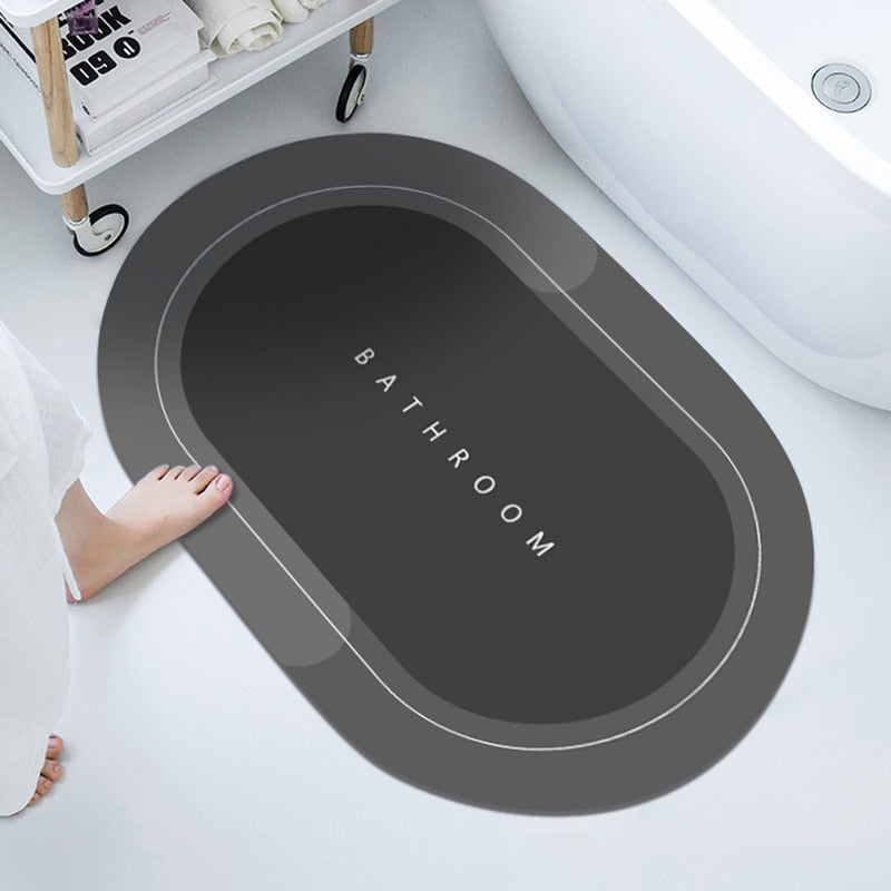 Ultra Absorbent Oval Bathroom Rug