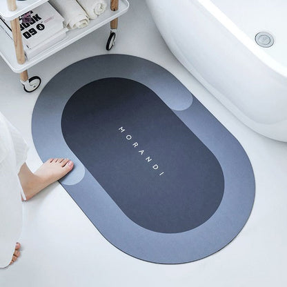 Ultra Absorbent Oval Bathroom Rug