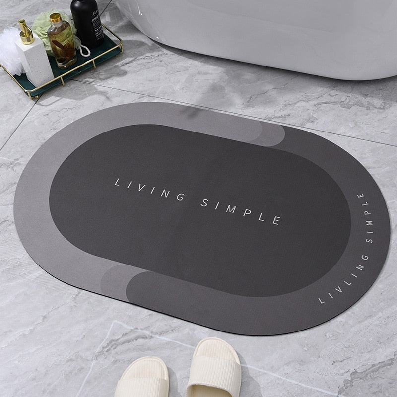 Ultra Absorbent Oval Bathroom Rug