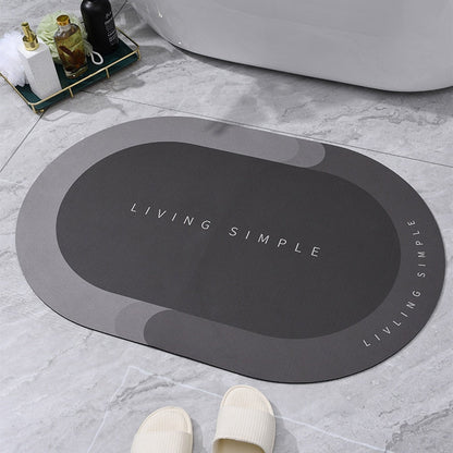 Ultra Absorbent Oval Bathroom Rug