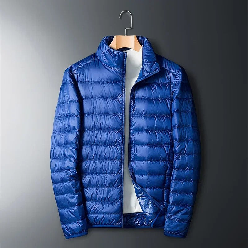 Ultralight white duck down jacket for men