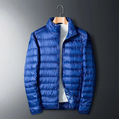 Ultralight white duck down jacket for men