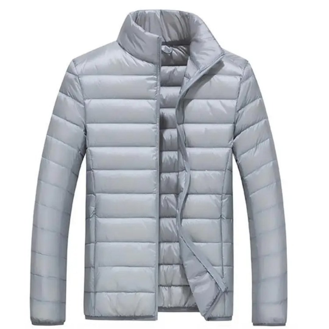 Ultralight white duck down jacket for men