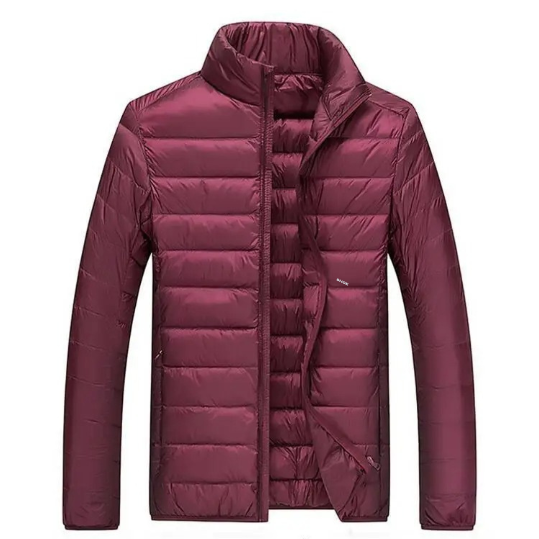 Ultralight white duck down jacket for men