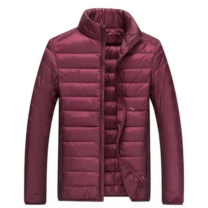 Ultralight white duck down jacket for men