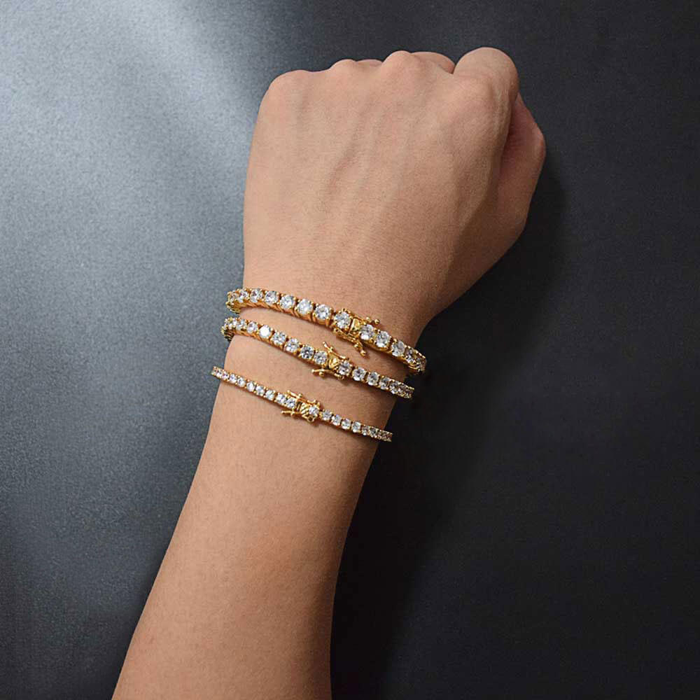 Unisex Cubic Zircon Bracelet